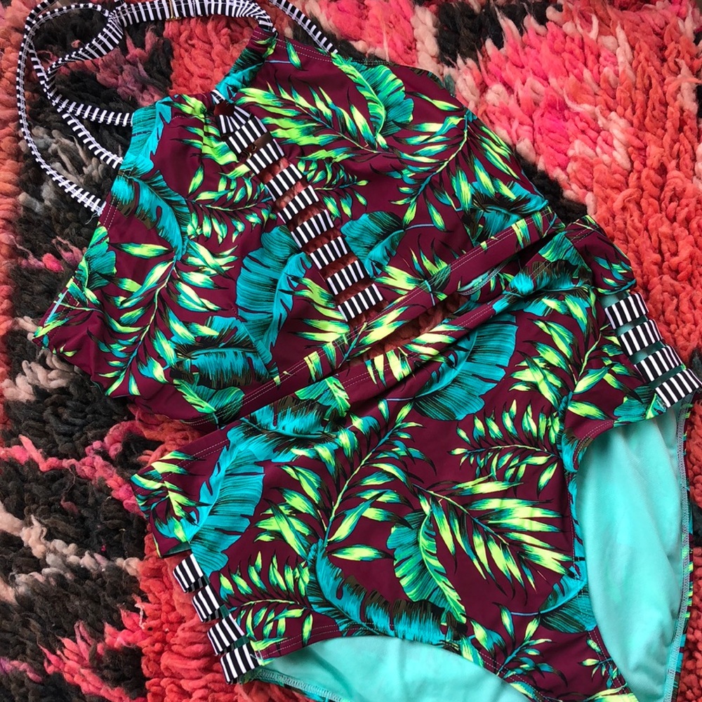 Palms swim set tropical vibes